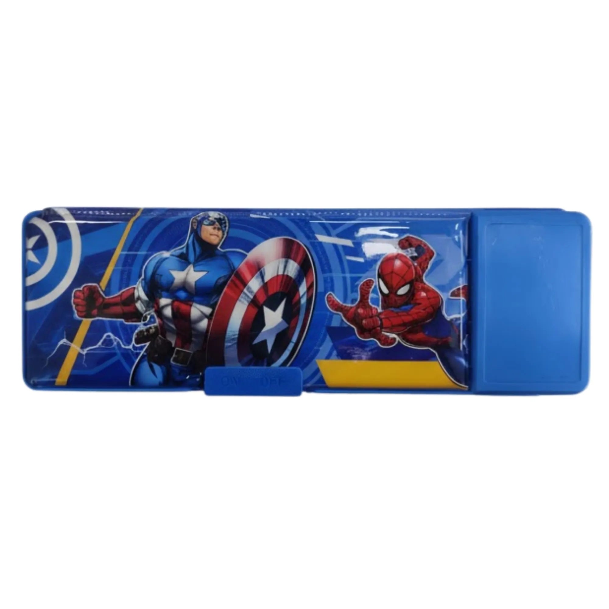 Avengers Geometry Box - Magnetic Lock Pencil Case for Kids | School Stationery Storage Box