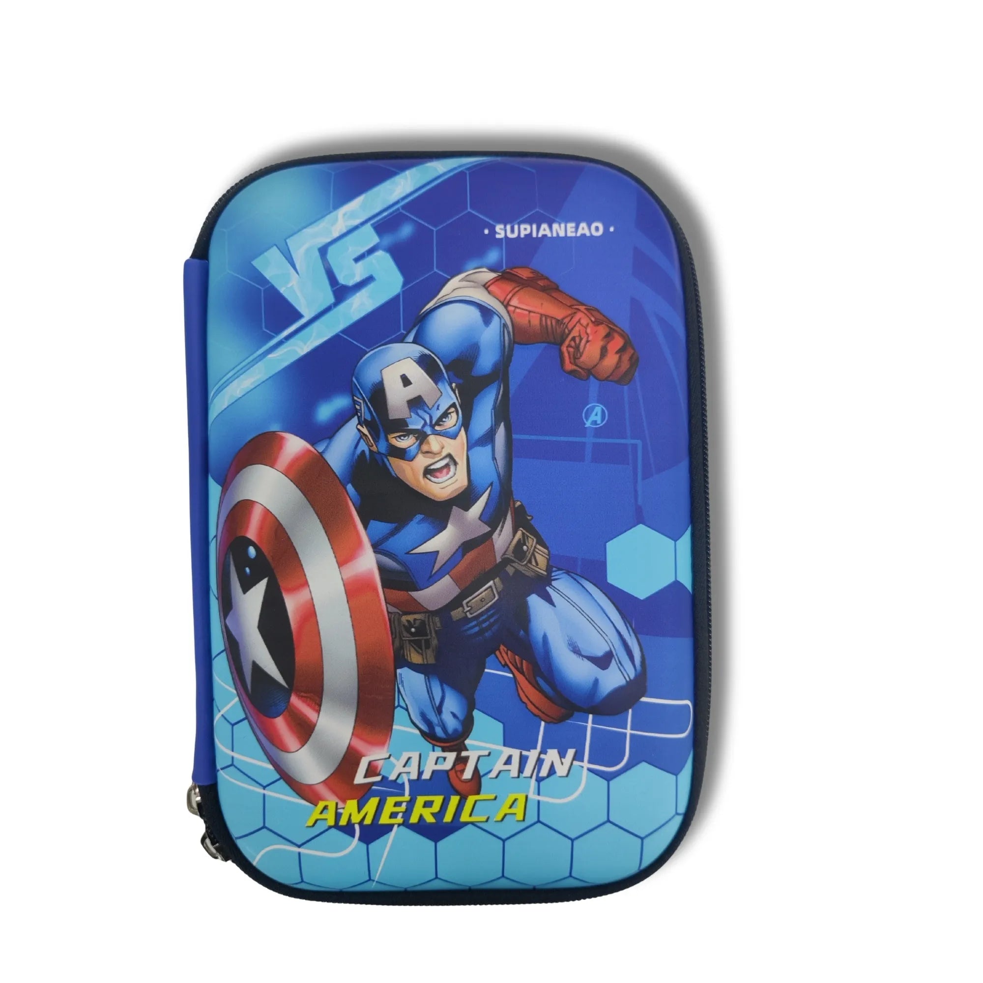 Captain America Box - Aesthetic Stationery Organizer for School & Office | SM00010-BX-CA
