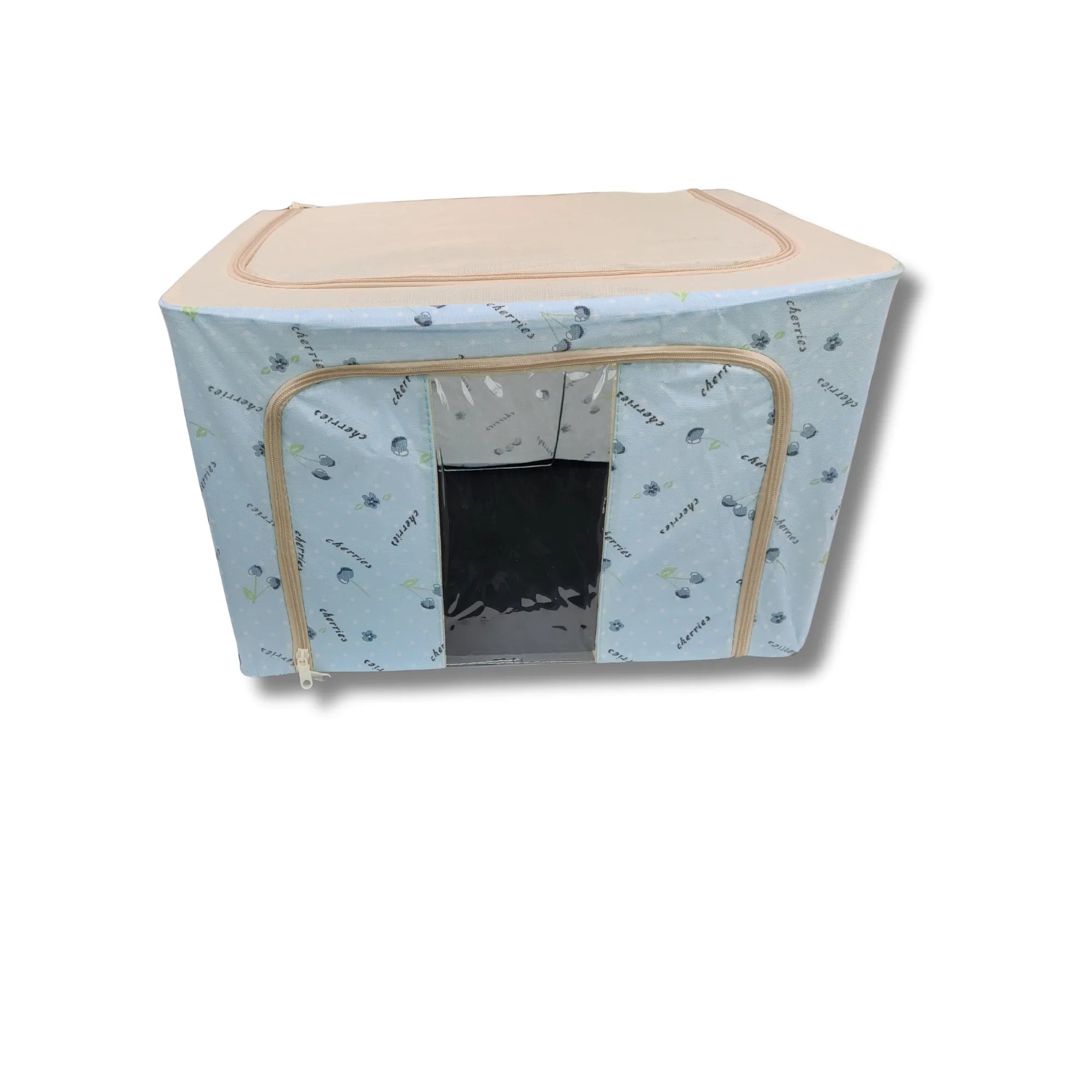 SKY BLUE Cloth Organiser - Foldable Storage Box for Wardrobe, Saree & Clothes