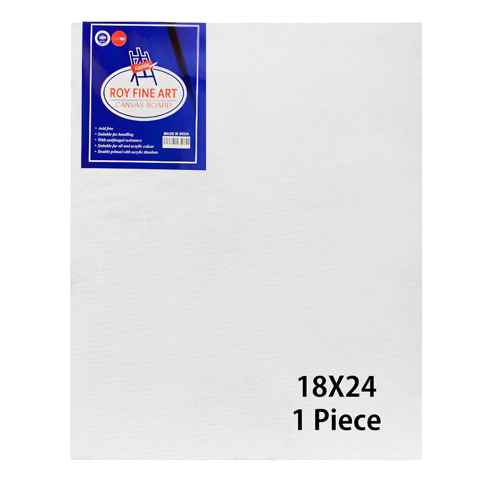 Roy Fine Art Stretched Canvas, 18*24CM | Professional Canvas Board Set for Acrylic & Oil Painting