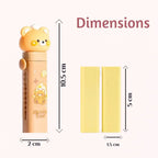 JC 2 Pcs Cute Bear Push and Pull Eraser