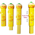 JC 2 pcs Happy Duck Push and Pull Eraser for Kids - Cute Pencil Eraser Set - Electric Eraser - Magic Eraser - Panda Eraser Stationery