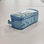 Labubu Sky Blue Pouch - Cute Aesthetic Stationery Organizer for School Girls & Students