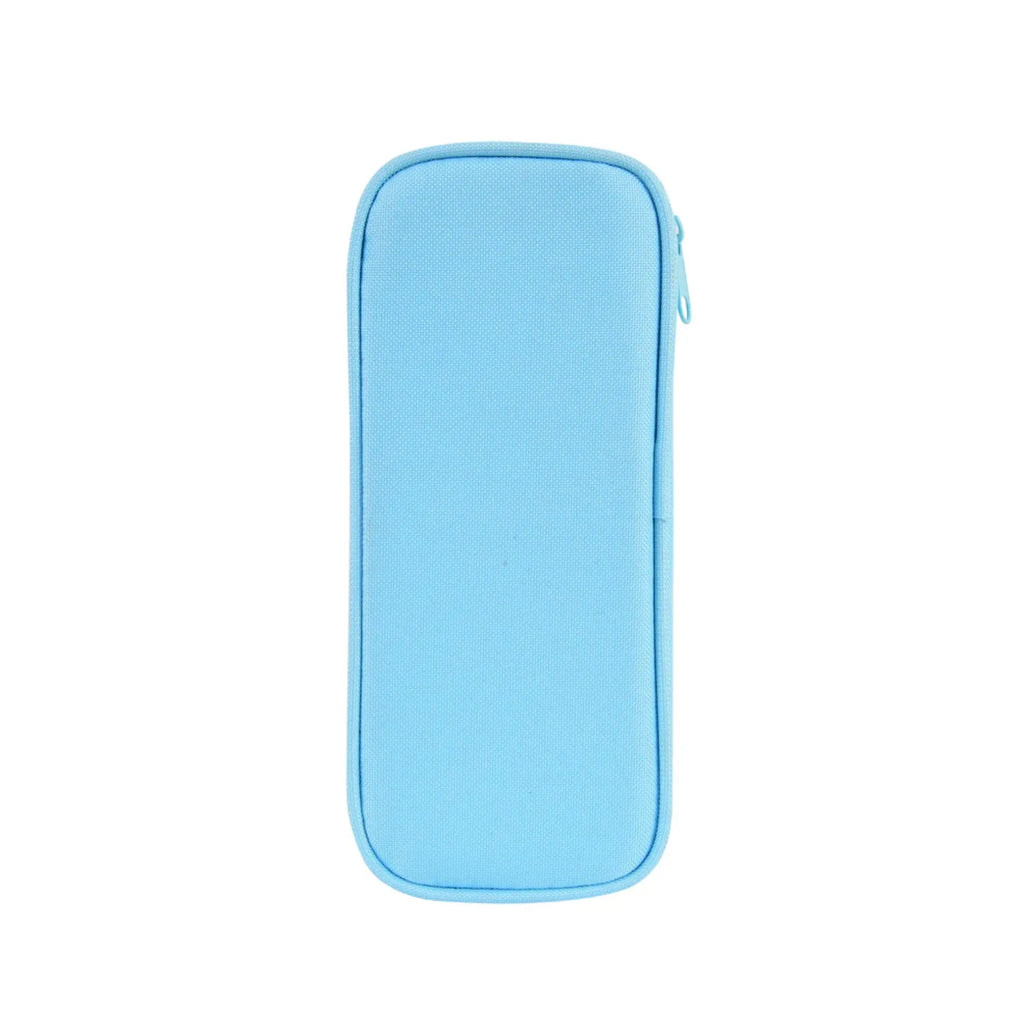 Labubu Sky Blue Pouch - Cute Aesthetic Stationery Organizer for School Girls & Students