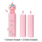 3 Pcs Unicorn Push and Pull Rubber