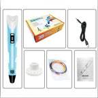 3D Pen for Kids - Temperature Control 3D Printing Pen Set with Filament - Magic Art Drawing Kit