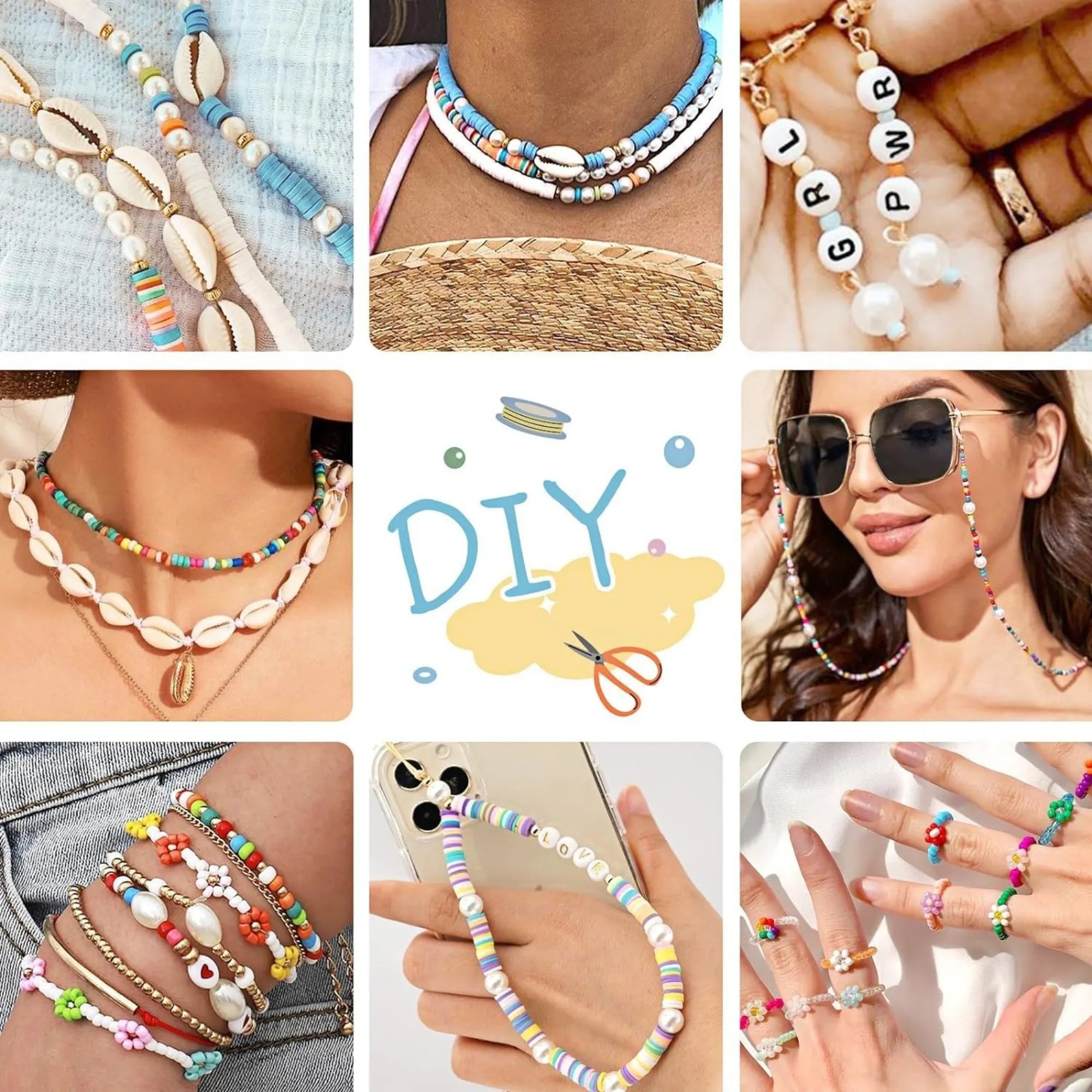 DIY Jewellery Making Kit - Beads, Charms & Tools Set for Girls, Teens & Adults
