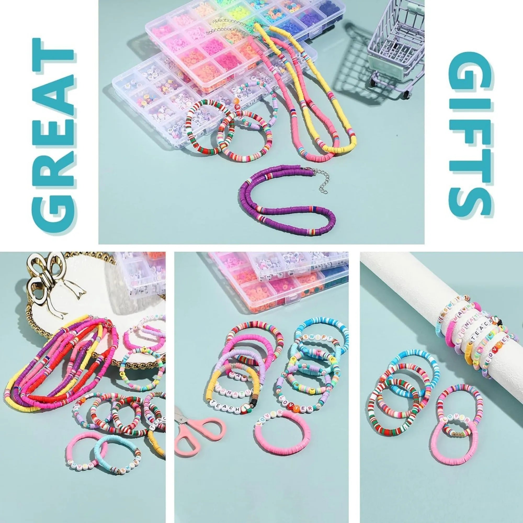 DIY Jewellery Making Kit - Beads, Charms & Tools Set for Girls, Teens & Adults